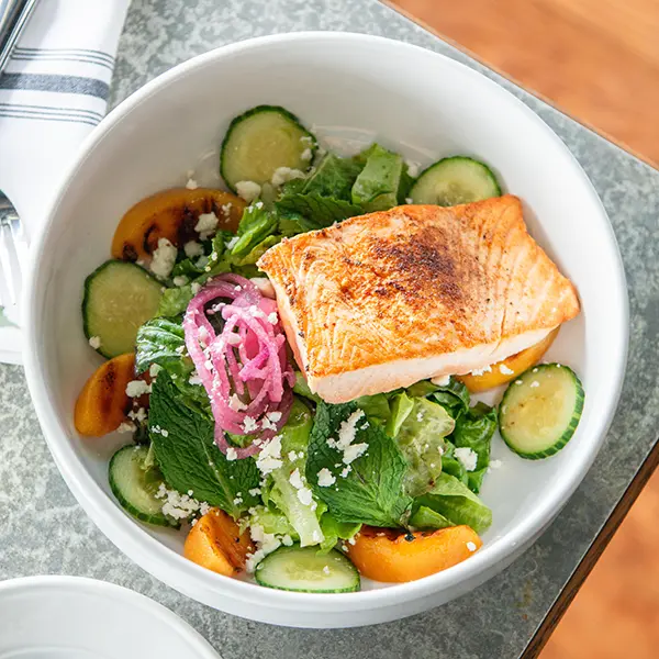 Salmon & Peach Salad